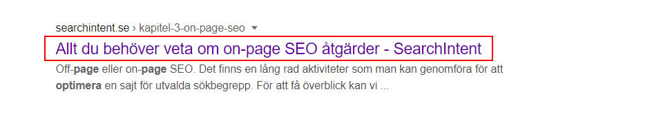 Exempel på page title